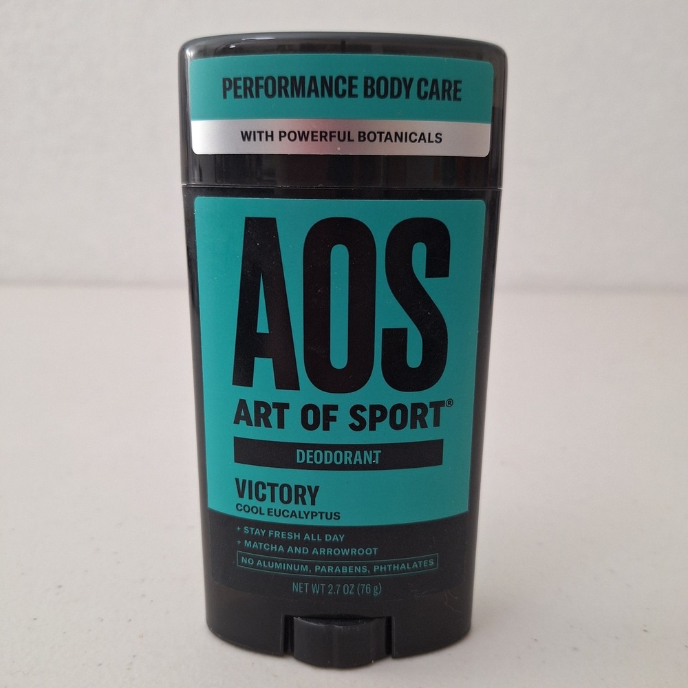 AOS Art of Sport Antiperspirant Deodorant VICTORY Cool Eucalyptus 2.7oz RARE HTF